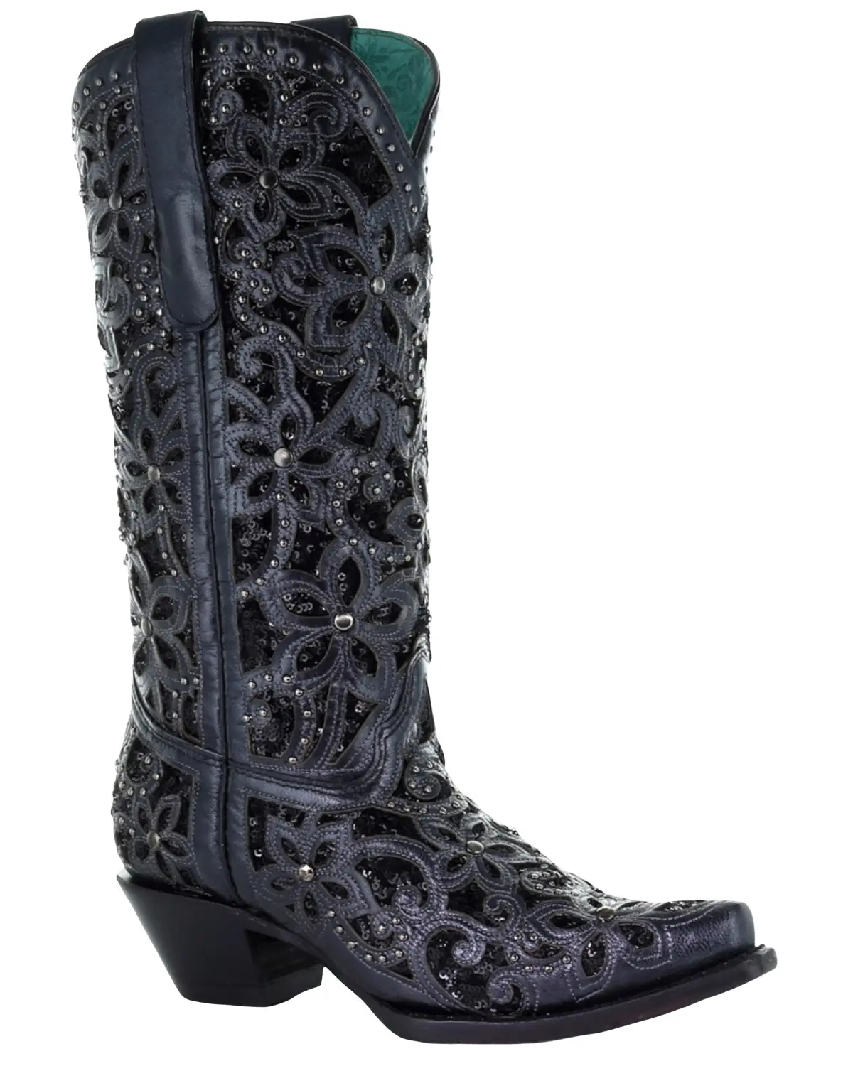 Corral Women's Women'S Inlay Embroidery Western Boot Snip Toe - A3752