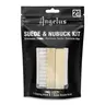 Angelus 2 Pc Sneaker Cleaning Kit - Footwear Cleaner, 1 Suede Eraser Block, 1 Nylon Bristle Brush - Stain Removal, Restores Appearance Effortlessly, Does Not Alter Color or Texture - For Nubuck Leather Shoes, Boots