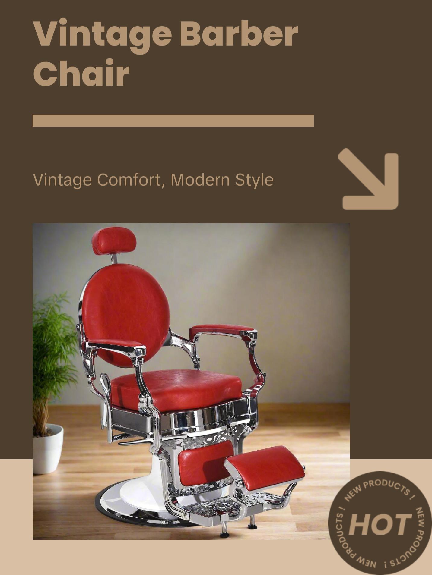 BarberPub Heavy Duty Barber Chair, All Purpose Reclining Hair Styling Salon Chair 3860