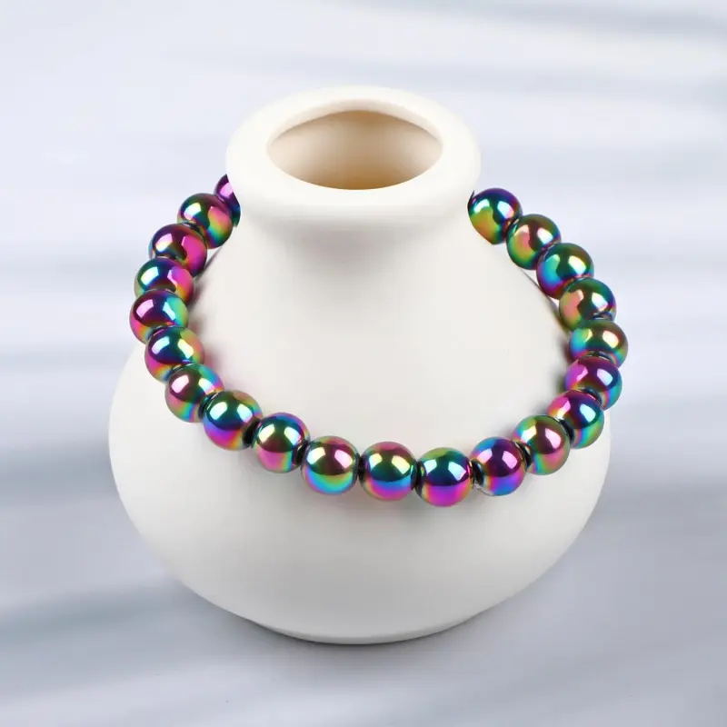 Handmade Natural Gemstone Stretch Elastic Bracelet Healing Crystal Round Stone Beads Jewelry Gifts for Women Men Handmade Natural Gemstone Stretch Elastic Bracelet Healing Crystal Round Stone Beads Jewelry Gifts for Women Men