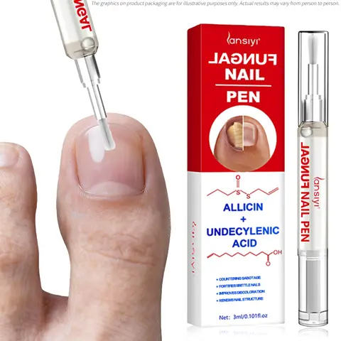 Lansiyi Nail Care Pen with Allicin & Undecylenic Acid 3ml Daily Care Kit for Nail Health Care & Nail Problem Repair Essential Solution