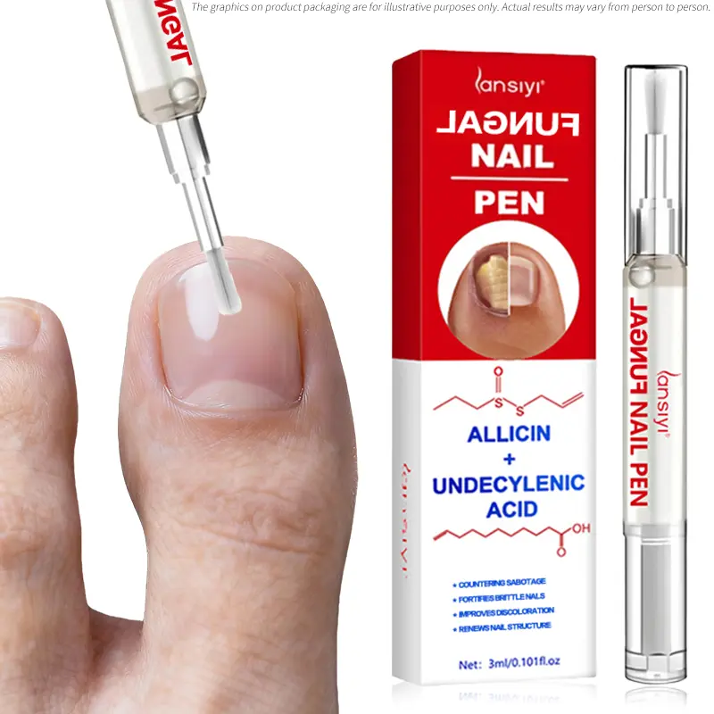 Lansiyi Nail Care Pen with Allicin & Undecylenic Acid 3ml Daily Care Kit for Nail Health Care & Nail Problem Repair Essential Solution