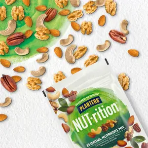 NUT-rition Heart Healthy High Protein Mixed Nut Mix with Walnuts, Almonds, Pecans & Fiber, 7.5oz, 7-Count Snack Pack