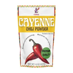 El Alebrije - Cayenne Chile Powder 8 oz (227 g) - Premium Quality Cayenne Ground Chili - All Natural Seasoning Spice