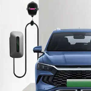 Car Essentials EV Charger Cable Retractor - Automatic Heavy Duty Spring Balancer for Home Station, Anti-Tangle Storage Reel, Solves Heavy Cord Dropping, Premium Car Stuff Organizer, Upgraded Auto Accessories