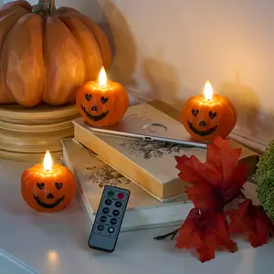 Home Bliss S/3 Flameless Rechargeable Halloween Tealights