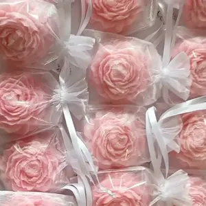 Wax Melts Floral - Pink Rose Design, Pack of 12, Perfect for Home Fragrance, Ideal for Aromatherapy and Relaxation