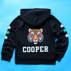 Custom Kids' hoodies with Supersize Chenille Patch