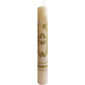 Candle for Baptism, Confirmation or Wedding Prayer - Cirio para Bautizo, Confirmacion O Boda Handmade Gift Catholic