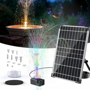 POPOSOAP Upgrade Floating Pond Fountain, with RGB Lights, Ideal for Garden Water Features & Pond Decor #TikTokMadeMeBuyIt #GardenGoals