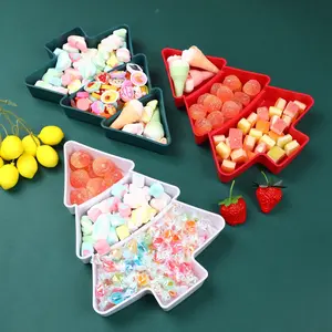 New Christmas Tree Shaped Plate Christmas Tree Fruit Plate Merry Christmas Decor For Home 2025 Xmas Navidad Noel Natal New Year 2025 Gifts