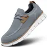 Men's Knitted Mesh Oxfords - Lace-Up, Lightweight, Chic, Closed Sports Footwear with Soft Insole, Comfortable Durable Training Everyday Sneakers for Casual Walking