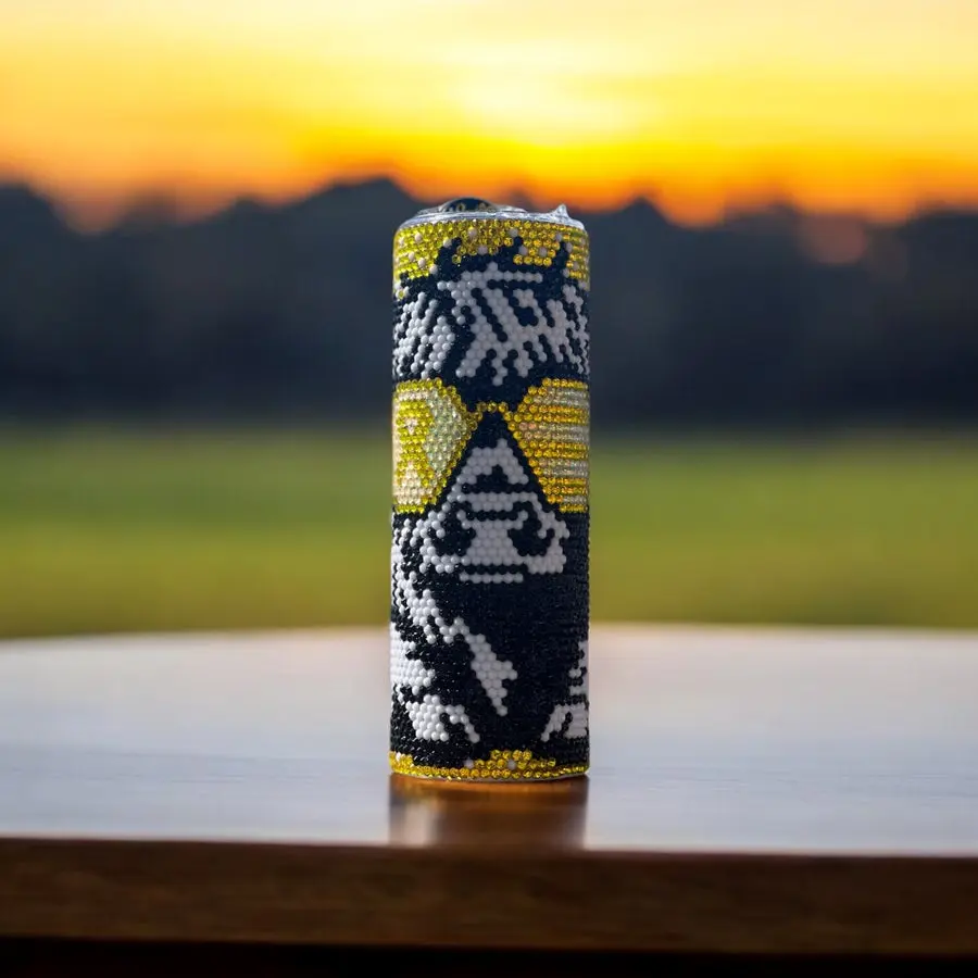 Hopeful Highland: Childhood Cancer Awareness - 20oz Rhinestone Tumbler