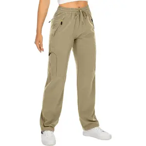 Women’s Hiking Pants Quick Dry UPF 50 Lightweight Travel Golf Cargo Safari Pants Zipper Pockets