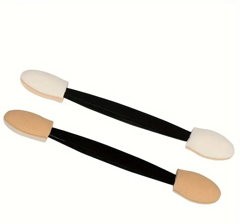 25PC Double-Sided Eyeshadow Brush with Short Sponge Applicator Non Toxic Makeup Tool Set for Safe Application All Attributes Included
