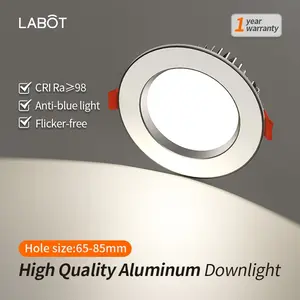 LED recessed ceiling lights, 5W/7W, embedded, for living room, household use, ceiling-mounted hole lights, round simple lamps, lamp holes, lamp buckets, copper lamps, bull-eye ceiling lights