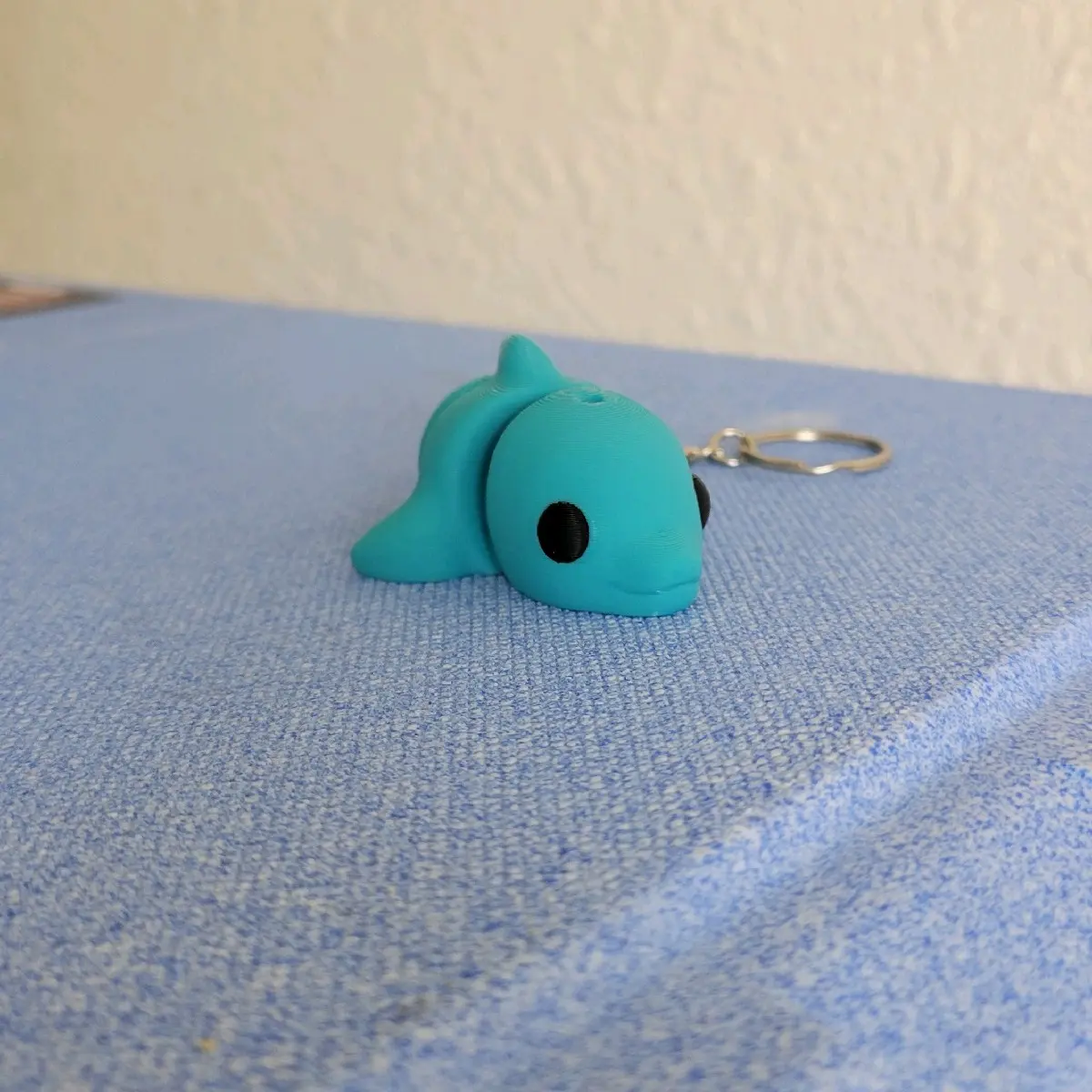 3D Printed Articulating Baby Dolphin Keychain