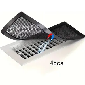4'' X 10'' Vent Booster Fan Magnetic Vent Cover, Mesh Grille Design, Easy Installation, Dust & Debris Proof, Pest Control, Modern Home Comfort