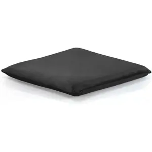 Square Chair Seat Cushion Memory Foam Chair Cushion for Kitchen, Dining, Office or Car 18x18 in Black