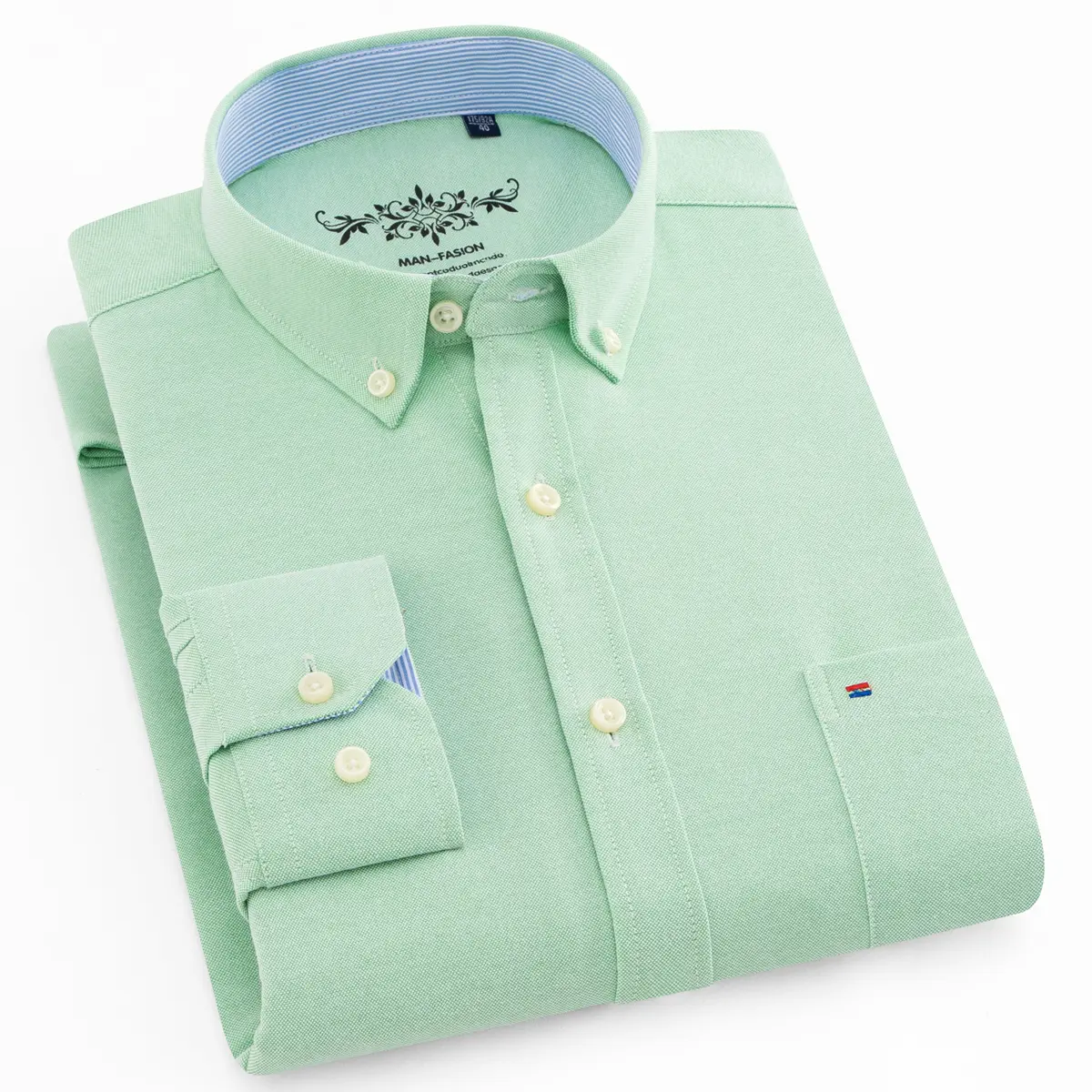 Men's Solid Oxford Shirt Long Sleeve Dress Shirt Work Casual Button Down Shirts with Pocket Men's Solid Oxford Shirt Long Sleeve Dress Shirt Work Casual Button Down Shirts with Pocket