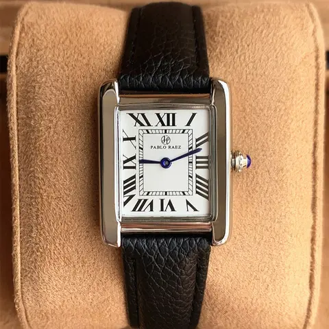Women's Luxury Silver Color Stainless Steel Square Watch, Leather Strap, Roman Numeral Dial, Elegant Quartz Watch for Daily Use, Fashion Square Watch, Square Dial Wristwatch, Quartz Wristwatches