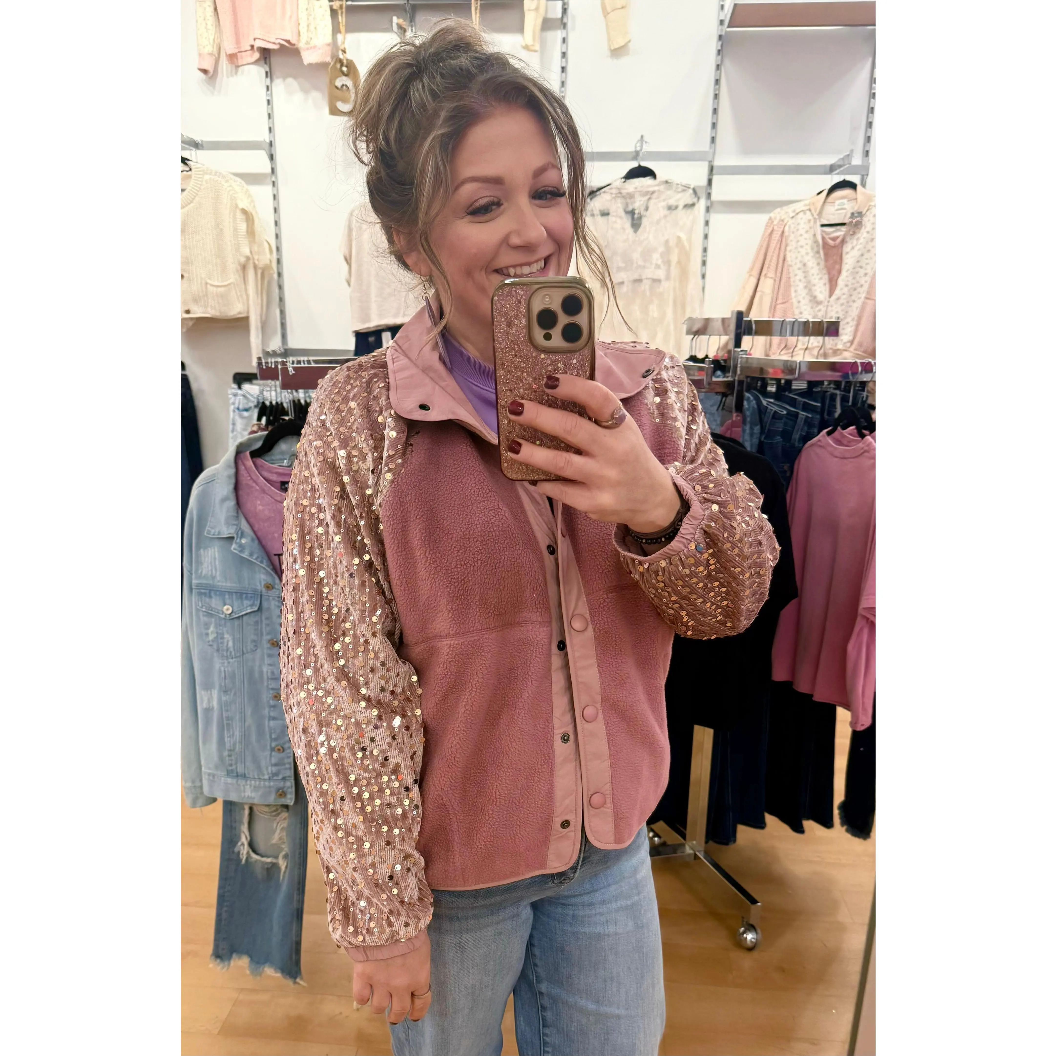 Glitter Kiss Fleece Jacket Glitter Kiss Fleece Jacket