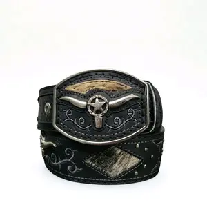 Long Horn Western Cowboy Belt/ Cinto Vaquero