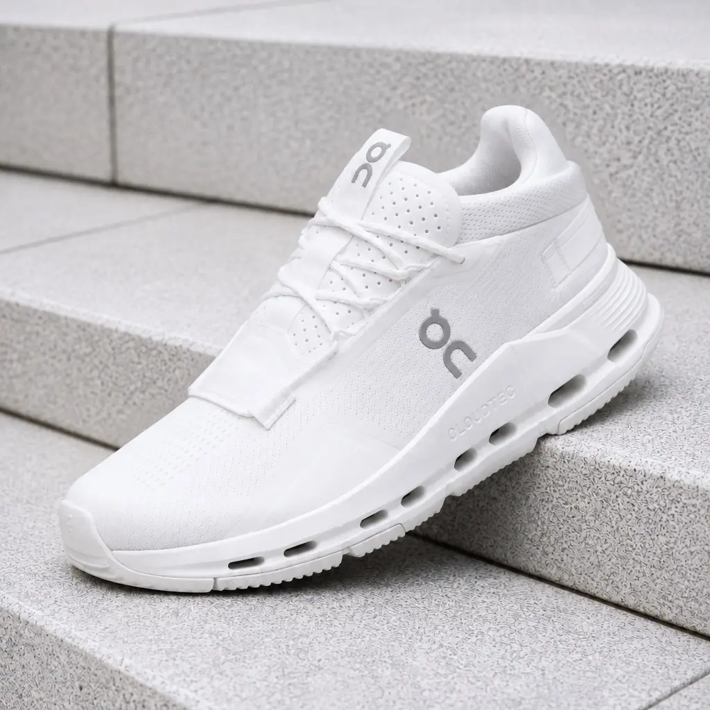 On Running Cloudnova 2 All White Women's Fashion Sneaker New