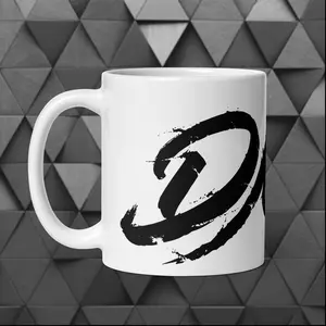 DMF Origins Mug (White ceramic glossy mug Drinkware coffee tea washable)