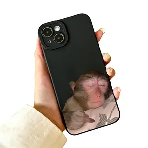 Monkey Pattern Phone Case, Full Body Shockproof Phone Protective Cover, Phone Accessories Compatible with iPhone 11 12 13 14 15 16 17Pro Max/Pro/Plus/Mini