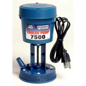 212 MAIN 7500 Concentric Pool Pump (Dial Manufacturing Inc 1175 Model) - Heavy-Duty Residential, Compact, Grounded Plug, Thermal Overload, Barbed Elbow, Fits Cooler