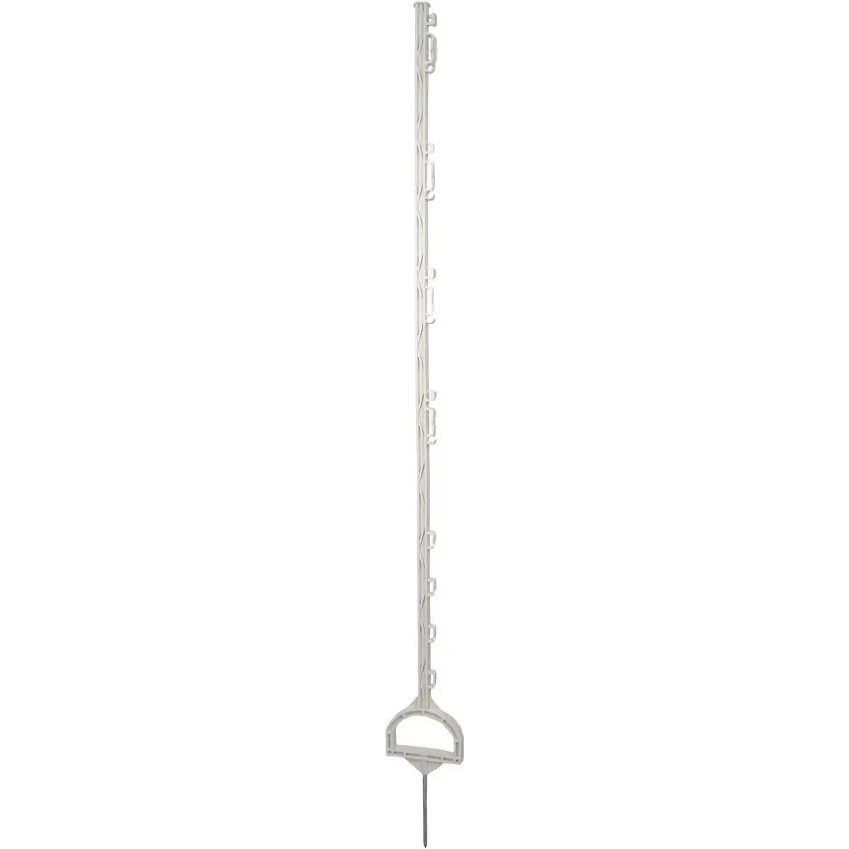 Dare Products 155681 61.75" Tall Polymer Step-In Fence Post with Built-In Stirrup, Outdoor Use, Secure Placement