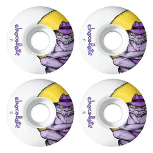 Chocolate Skateboard Wheels Sapo 55mm 99A Classic Shape White