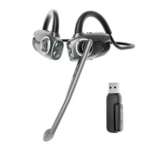 QILIAN ExtremeRealm Ultra 2.4G & Bluetooth Dual Mode Open-Ear Gaming Headset, Low Latency with Magnetic Detachable Microphone