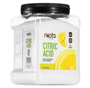 Roots Circle All-Natural Citric Acid | 1 Pack - 1.87 Pounds | Kosher for Passover | Food-Grade Flavor Enhancer, Household Cleaner & Preservative | for Skincare, Cooking, Baking, Bath Bombs