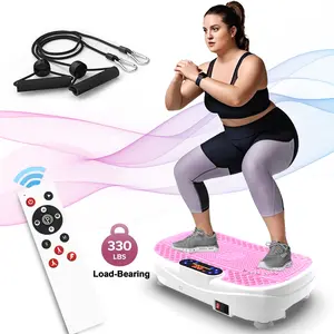 【Hufaut】330LBS Vibration Plate Exercise Machine Whole Body Workout Vibration Fitness Platform for Home Fitness with Remote Control