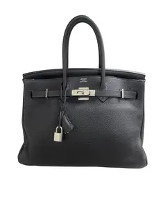 Pre-owned HERMÈS Togo Leather Top Handle Bags Hermes Birkin 35 Black CN26051111