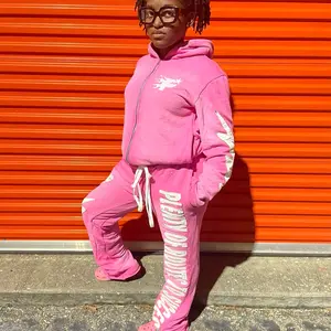 PORTS “Pink” Zip-Up/Sweatpants Set