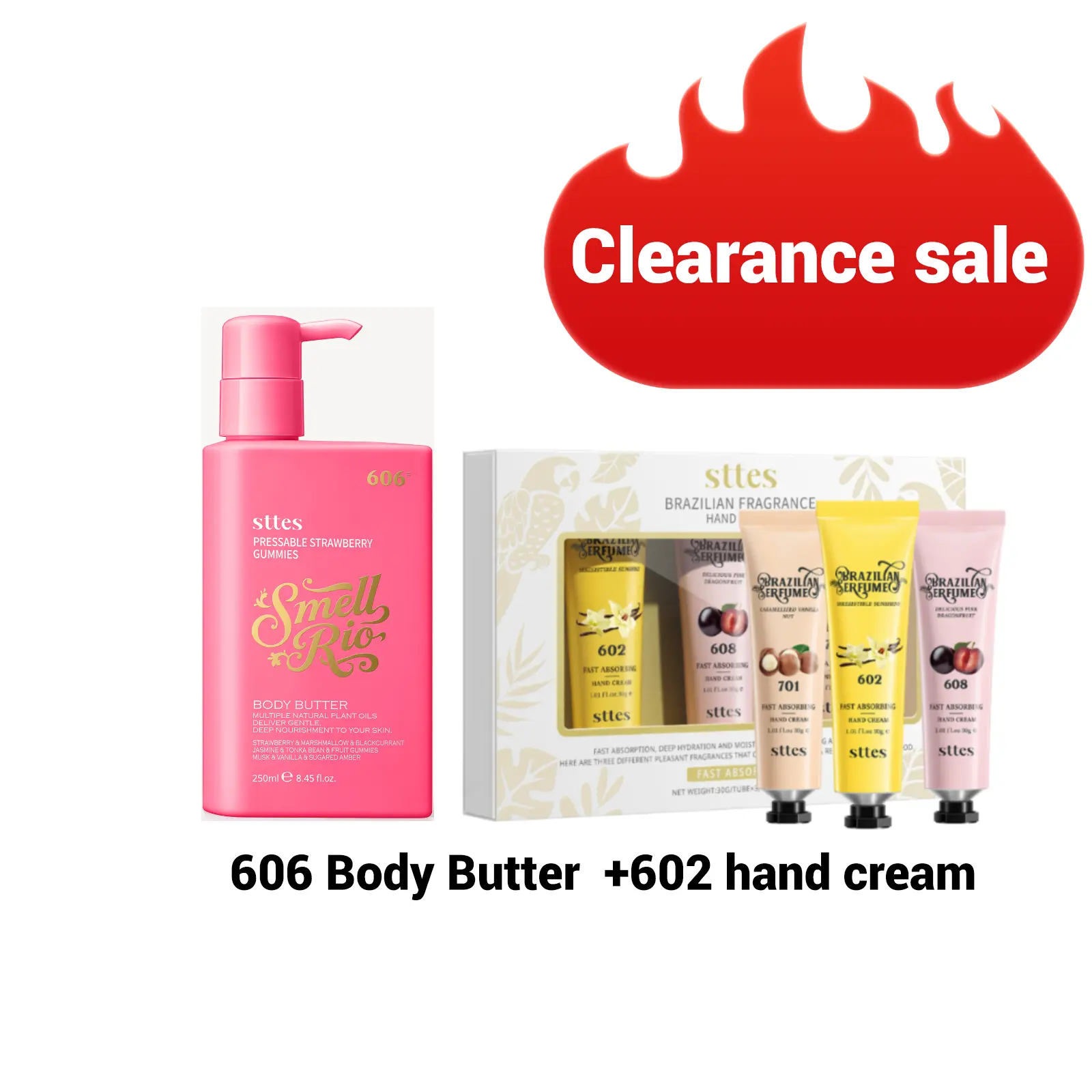 606 body lotion + hand cream $5