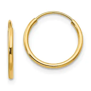 14k Madi K Endless Hoop Earrings (0.25 grams)