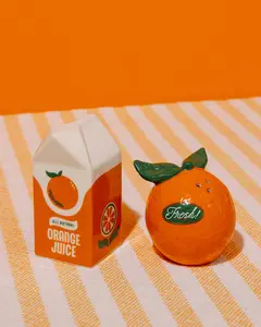 Orange Salt and Pepper Shakers