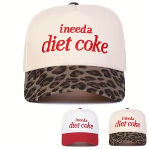 Unisex Letter Embroidered Patchwork Baseball Cap Five-sided Hat Outdoor Adjustable Sunscreen Leisure Hat Spring Autumn Travel Tourism Beach Vacation