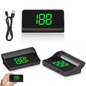 Head Up Display Digital Speedometer - GPS HUD for Car, Truck, Motorcycle | USB Plug & Play, Automatic Brightness, Large Font Display