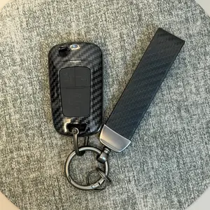 2 3 Buttons Abs Car Key Case with Keychain, Car Key Protector for Chevrolet Cruze Aveo Trax Sail Malibu Captiva Opel Vauxhall Astra J Corsa Insignia Mokka，Birthday Gift