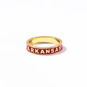 R208: College Enamel Band Ring