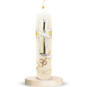 Authenthic Unity Candles for Wedding Ceremony Set Made by Mexican Artisans at La Villa de Guadalupe | Wedding Candles for Ceremony | Unity Candle Set | Memorial Candle for Weddin Ceremony