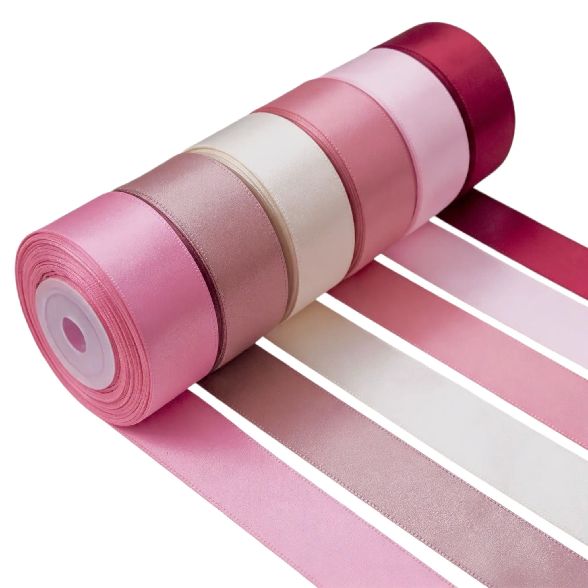 40mm/50Yard Satin Ribbon ，Party Decoration, High Density Rose Silk Glossy Fabric, Floral Decor, Handmade Crafts, Gift Wrapping, Gift Wrapping Supplies