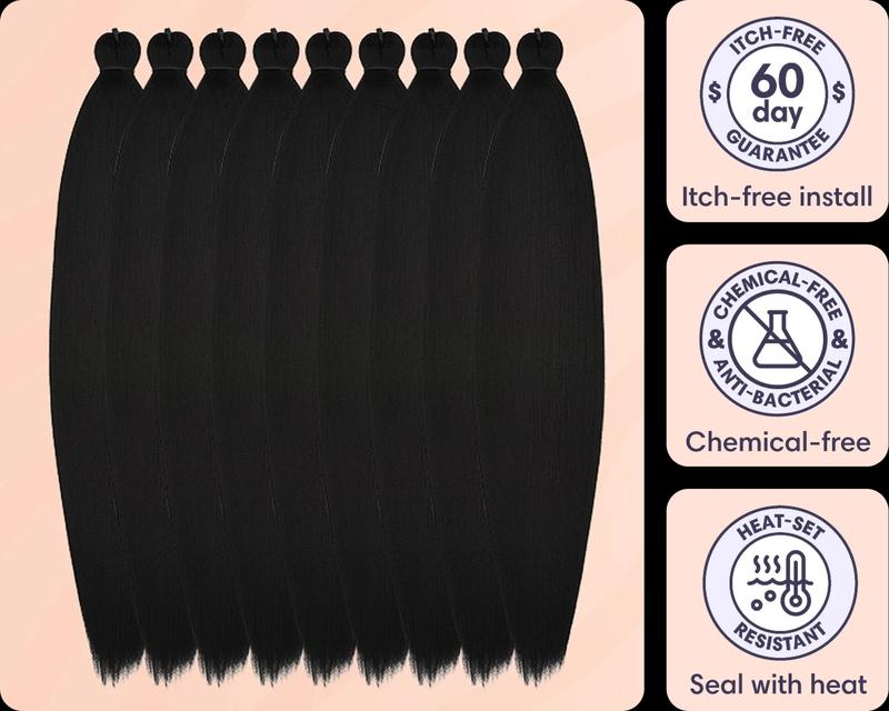 Gyal Braids Apple Cider Vinegar Pre-Rinsed Braiding Hair itch free braiding. Hypoallergenic ACV Pre-Rinsed. 8 Bundles per Pack. 16" Synthetic Extensions Synthetic Soft Hairpieces