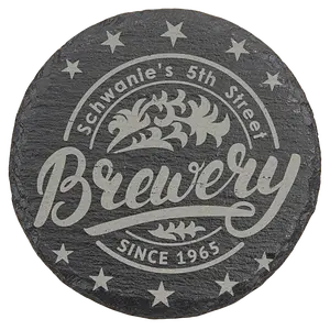 Round Slate Coasters 4"