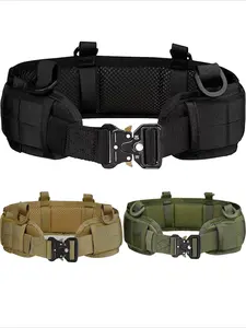 Outdoor Tactical Belt Multifunctional Nylon Waistband Set, Realistic Training Tactical Belt, Durable and Versatile for Outdoor Activities, Durable Outdoor Hiking